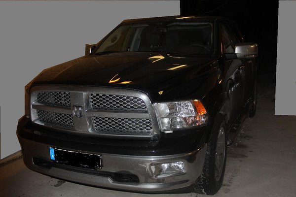 närbild, i garaget..